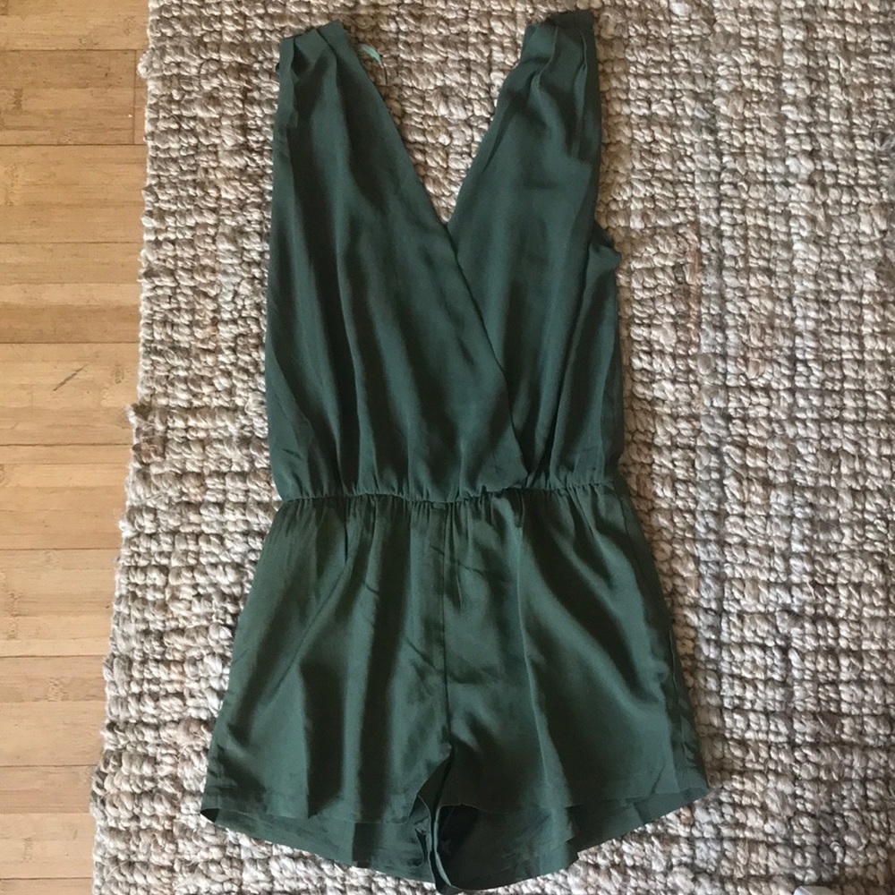 Brand New army green romper.